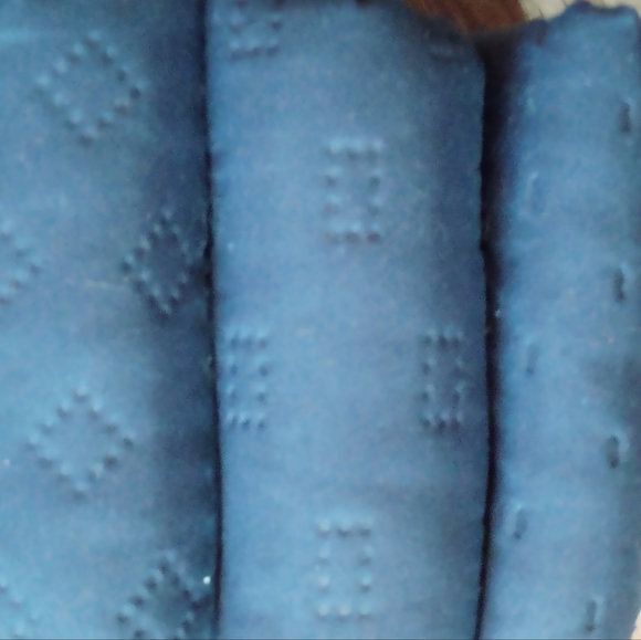 Navy Blue Quilted Pillow Sham - Picture 6 of 7